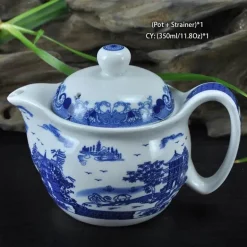 Drachen-Porzellan-Teekannen-Set – Kung-Fu-Puer-Oolong-Teegeschirr