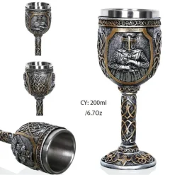 Drachenschädel-Kelch - Gothic-Weinglas aus Kunstharz für Cocktails
