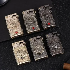 Dragon Wings Messingfeuerzeug - Kerosin-Design