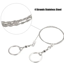 Drahtsäge aus Edelstahl – Camping-Überlebenswerkzeug