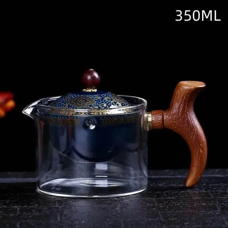 Drehbare Keramik-Teekanne – Traditionelles Harmony-Design