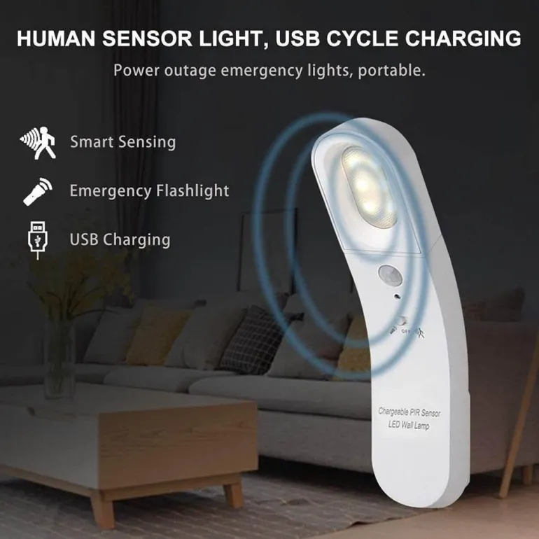 Drehbare LED-Wandleuchte mit Bewegungsmelder – Energieeffiziente Beleuchtung
