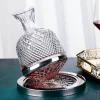 Drehbare Weinkaraffe aus Kristallglas – elegante Glaskaraffe