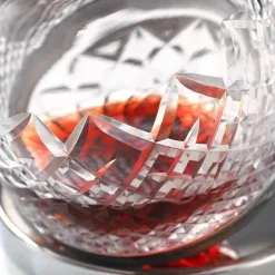 Drehbare Weinkaraffe aus Kristallglas – elegante Glaskaraffe