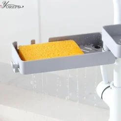 Drehbarer Abfluss-Organizer für die Küchenspüle – mehrschichtige Aufbewahrungslösung