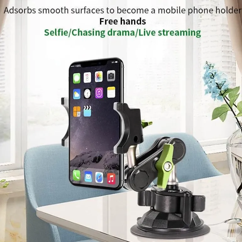 Drehbarer Autotelefonhalter mit langem Arm - Federsichere Universalhalterung