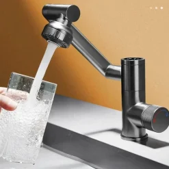 Drehbarer Badezimmerhahn – Japanisches Design mit Digitalanzeige