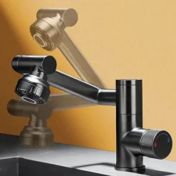 Drehbarer Badezimmerhahn – Japanisches Design mit Digitalanzeige