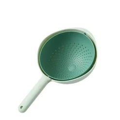 Drehbarer doppellagiger Abtropfkorb - Multifunktionaler Küchenorganizer