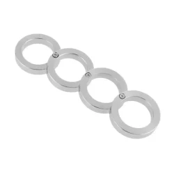 Drehbarer, faltbarer Selbstverteidigungsring aus Edelstahl