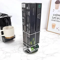 Drehbarer Kapselhalter für Nespresso – Ständer für 40 Kapseln für einfachen Zugriff und Organisation