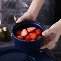 Drehbarer Snackteller aus Keramik – Nachthimmel-Design