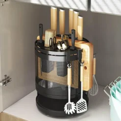 Drehbares Küchen-Organizer-Regal – platzsparende Aufbewahrungslösung