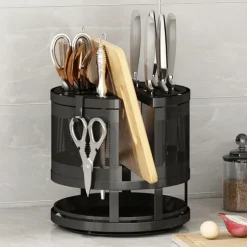 Drehbares Küchen-Organizer-Regal – platzsparende Aufbewahrungslösung