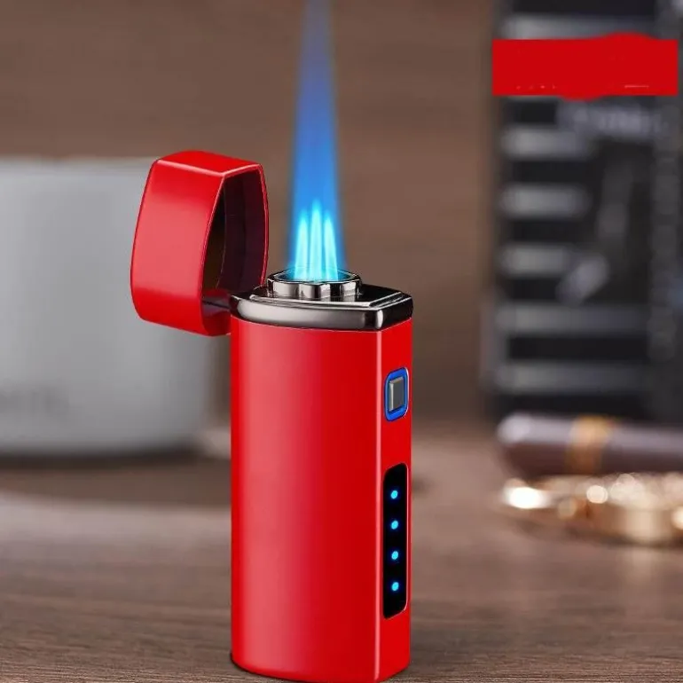 Dreiflammiges USB-Taschenfeuerzeug – winddichtes, wiederaufladbares Jet-Feuerzeug