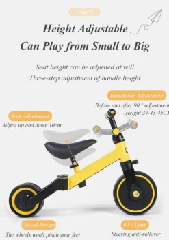 Dreirad-Balance-Scooter für Kinder – Einfache Fahrt für kleine Kinder