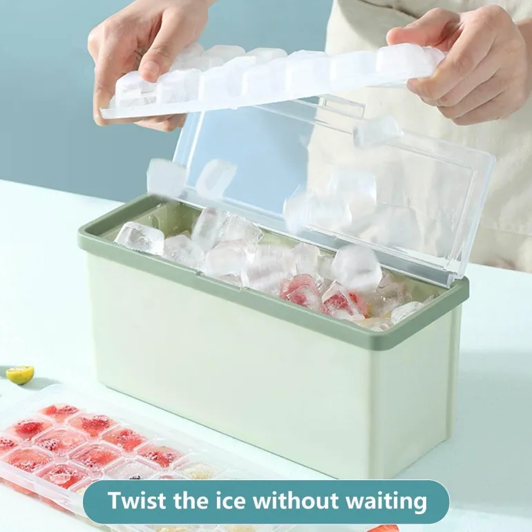 Dreischichtige Eiswürfelschale - Mehrkammer-Eiswürfelbereiter