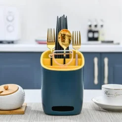 Dreischichtiger Besteck-Organizer - Küchenaufbewahrungsregal