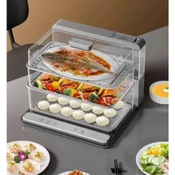 Dreischichtiger elektrischer Dampfgarer – Multi-Cook-Küchengerät