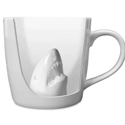 3D-Tasse mit Hai-Attacke – lustige Keramik-Kaffeetasse für das Homeoffice