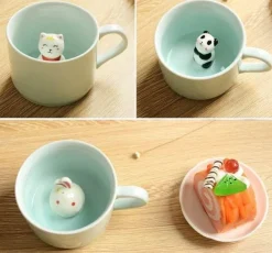 3D-Tierbecher – Kreatives Cartoon-Trinkgeschirr