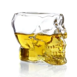 3D-Totenkopf-Kristallbecher – transparentes dekoratives Trinkgeschirr