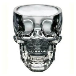 3D-Totenkopf-Kristallbecher – transparentes dekoratives Trinkgeschirr