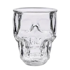 3D-Totenkopf-Kristallbecher – transparentes dekoratives Trinkgeschirr