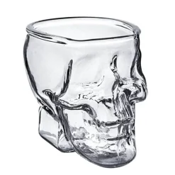 3D-Totenkopf-Kristallbecher – transparentes dekoratives Trinkgeschirr