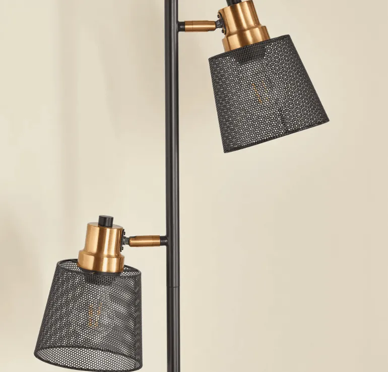 Dual-Shade Floor Lamp - Urban Luxe Lighting