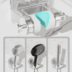 Duschkopfhalter mit Ultra-Saugfunktion – Badezimmerzubehör zur Wandmontage