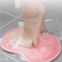 Duschmassagematte aus Silikon mit rutschfesten Saugnäpfen für sicheres und entspannendes Baden