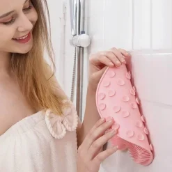 Duschmassagematte aus Silikon mit rutschfesten Saugnäpfen für sicheres und entspannendes Baden