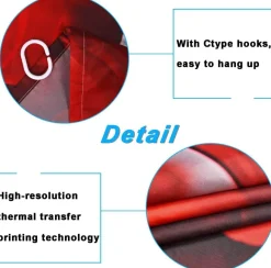 Duschvorhang-Set mit Tulpenblumenmuster – Badezimmer-Dekor-Akzent
