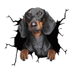 3D-Welpen-Auto-Kratzschutz-Aufkleber – süße Fahrzeugdekoration