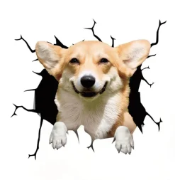 3D-Welpen-Auto-Kratzschutz-Aufkleber – süße Fahrzeugdekoration