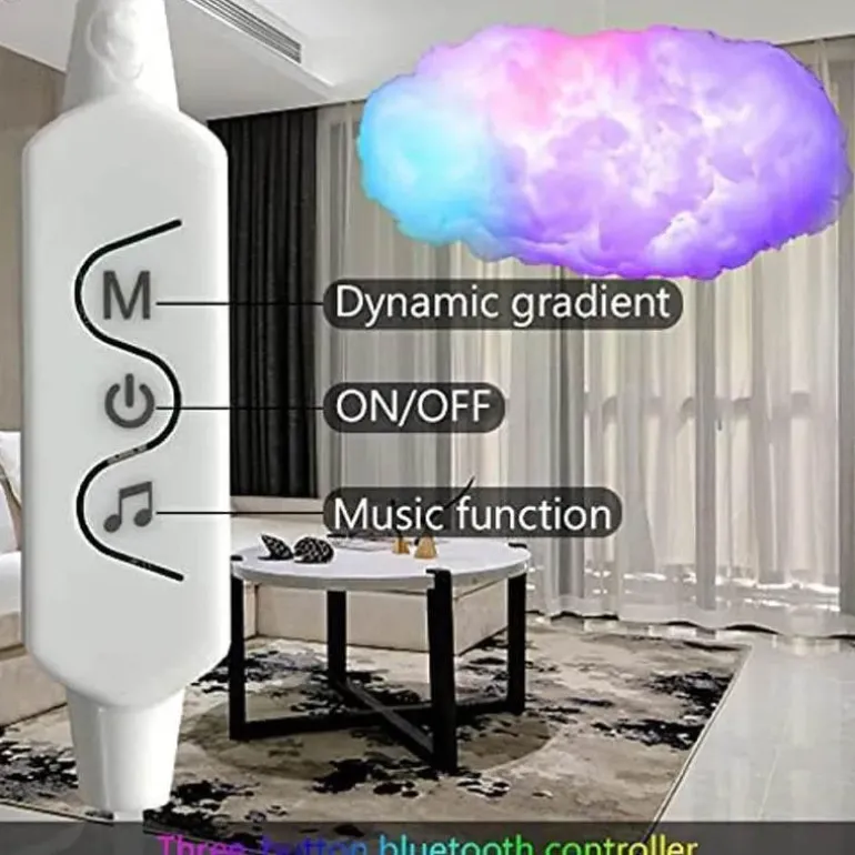 3D-Wolkenlampe – Intelligentes Leuchtlicht fürs Schlafzimmer