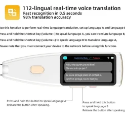 Echtzeit-Übersetzerstift – Mehrsprachiges Sprachgerät