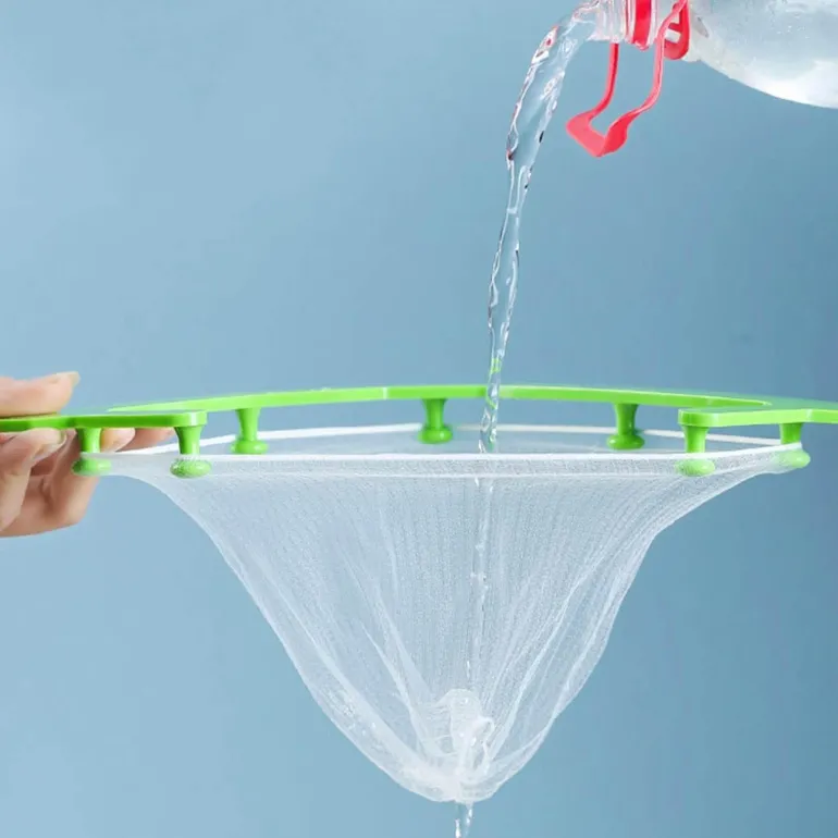 Eck-Abtropffilter für Küchenspüle – Wasserhahn-Siebaufsatz
