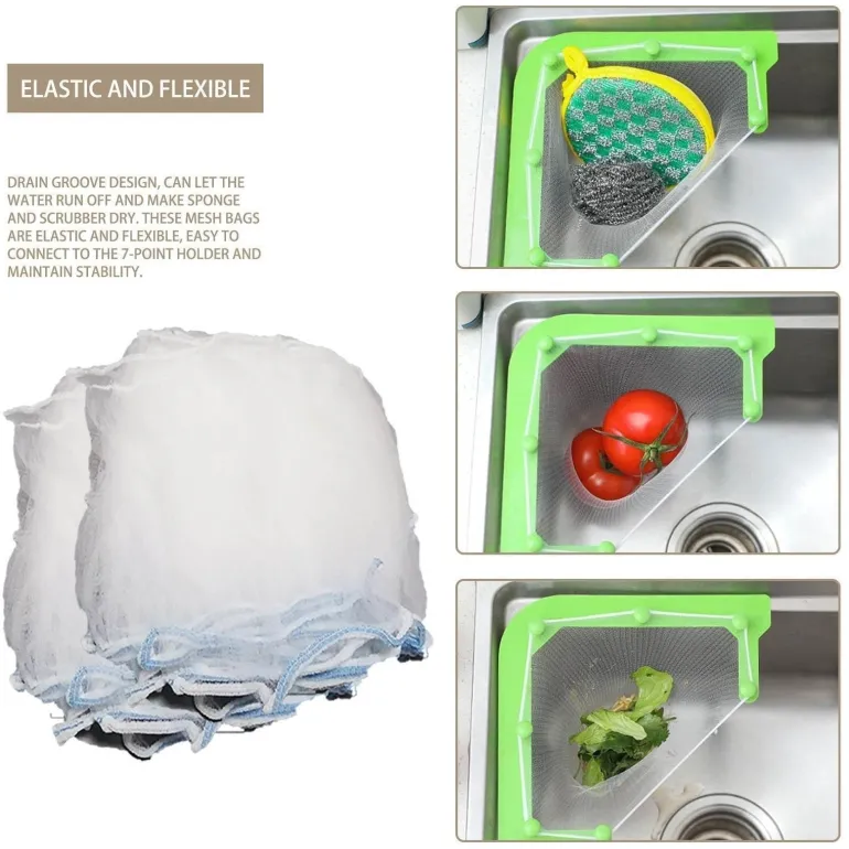 Eck-Abtropffilter für Küchenspüle – Wasserhahn-Siebaufsatz