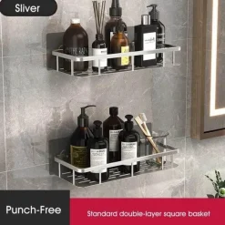 Eck-Duschregal – Organisierter Halter für Badezimmershampoo und Zubehör