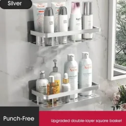 Eck-Duschregal – Organisierter Halter für Badezimmershampoo und Zubehör