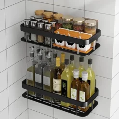 Eck-Duschregal – Organisierter Halter für Badezimmershampoo und Zubehör