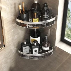 Eck-Duschregal – Organisierter Halter für Badezimmershampoo und Zubehör