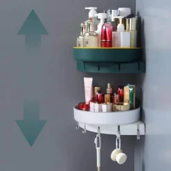 Eck-Küchen-Organizer – Dreieckiges Lagerregal zur Wandmontage