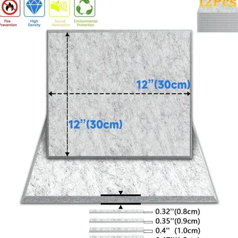 Eco-friendly Acoustic Soundproofing Insulation Panels