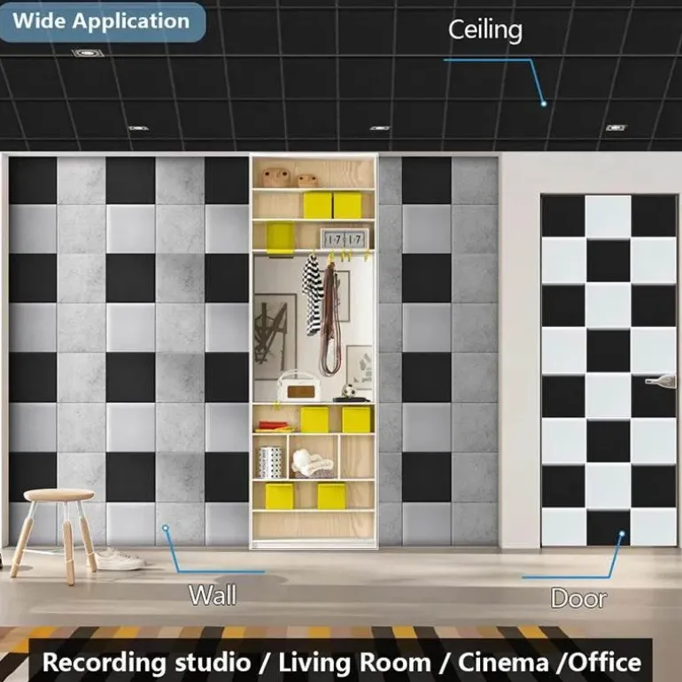 Eco-friendly Acoustic Soundproofing Insulation Panels