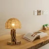 Eco-Friendly NaturalWeave Table Lamp - Sustainable Design