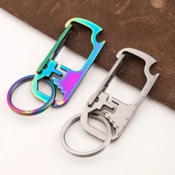 EDC Schlüsselanhänger-Multitool - Flaschenöffner aus Edelstahl