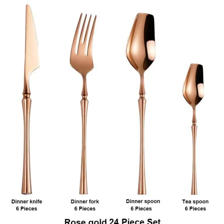 Edelstahl-Besteckset – Modernes, elegantes Essbesteck